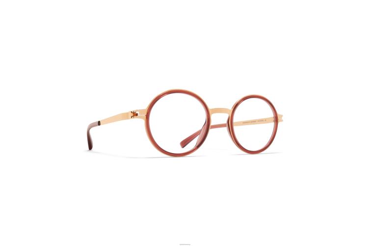 MYKITA Dayo Acetat-Brillen Rahmen: A60 Champagnergold/Kiefernhonig J6D22577