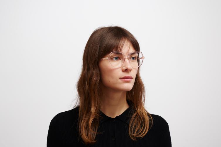 MYKITA Farah Acetat-Brillen Rahmen: C134 Rosenwasser/Seiden-Champagner J6D22499