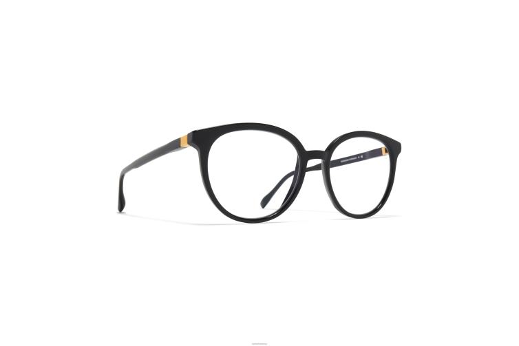 MYKITA ayan Acetat-Brillen Rahmen: C132 Schwarz/Seidengold J6D22711