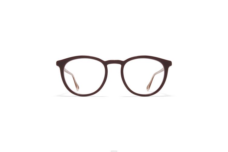 MYKITA davu Acetat-Brillen Rahmen: C126 Burgunderrot/Seidenviolettbronze J6D22722