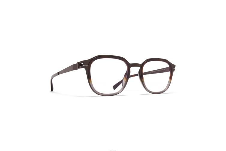 MYKITA hawi Acetat-Brillen Rahmen: A63 Dunkelbraun/Santiago Gradie J6D22732