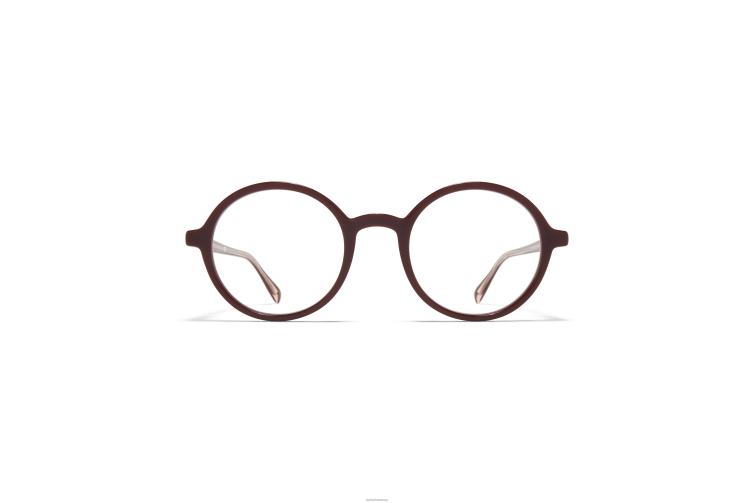 MYKITA jojo Acetat-Brillen Rahmen: C126 Burgunderrot/Seidenviolettbronze J6D22584