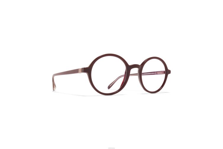 MYKITA jojo Acetat-Brillen Rahmen: C126 Burgunderrot/Seidenviolettbronze J6D22584