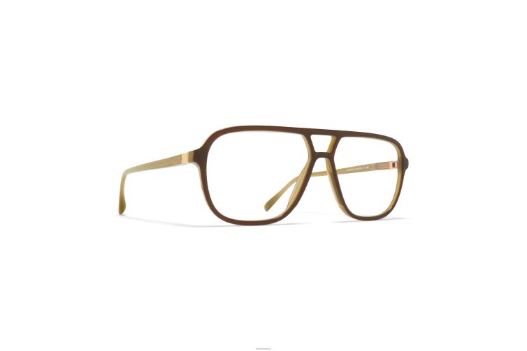 MYKITA kami Acetat-Brillen Rahmen: c167 grün dunkelbraun/seidengold J6D22282