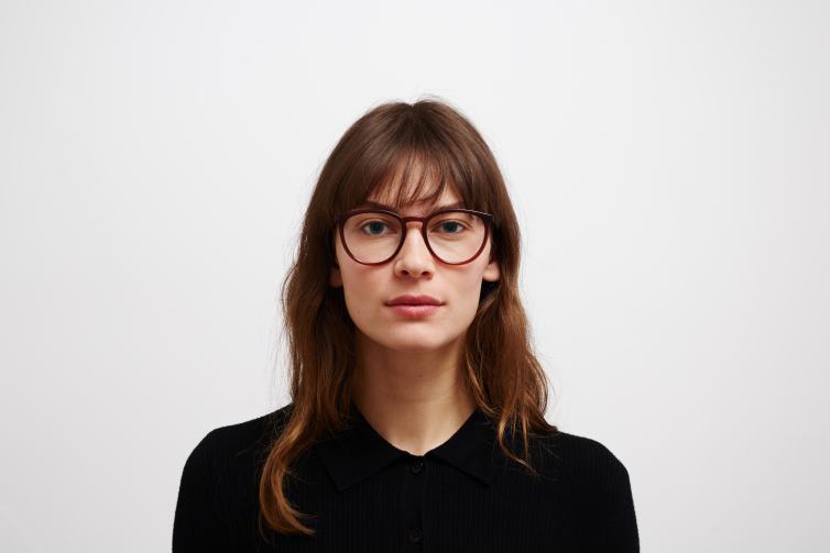 MYKITA nala Acetat-Brillen Gestell: C130 Kiefernhonig/Seidengraphit J6D22736