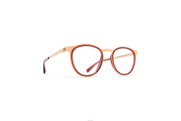 MYKITA siwa Acetat-Brillen Rahmen: A60 Champagnergold/Kiefernhonig J6D22741