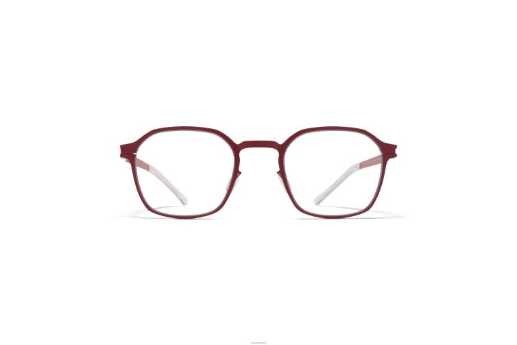 MYKITA Bäcker Jahrzehnte Brillen Rahmen: Cranberry J6D22355