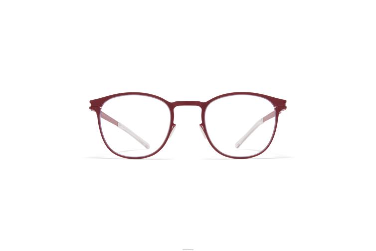 MYKITA Coltrane Jahrzehnte Brillen Rahmen: Cranberry J6D22358