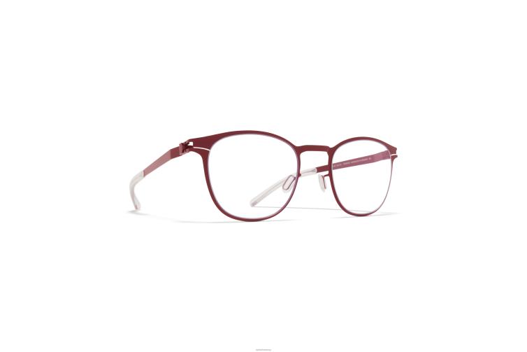 MYKITA Coltrane Jahrzehnte Brillen Rahmen: Cranberry J6D22358