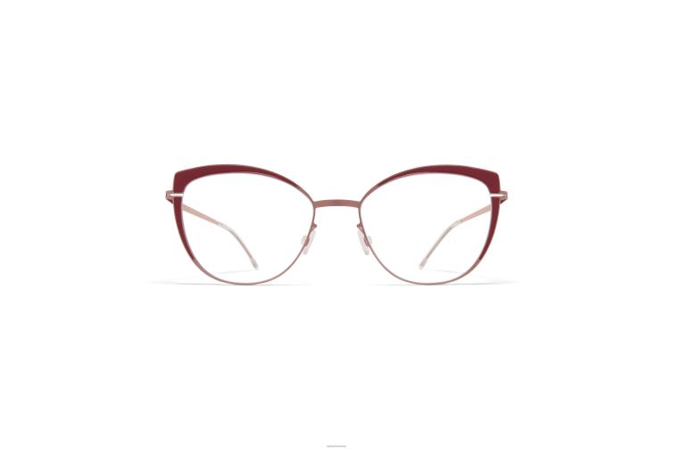 MYKITA Kelsey Jahrzehnte Brillen Rahmen: Lila Bronze/Cranberry J6D22759