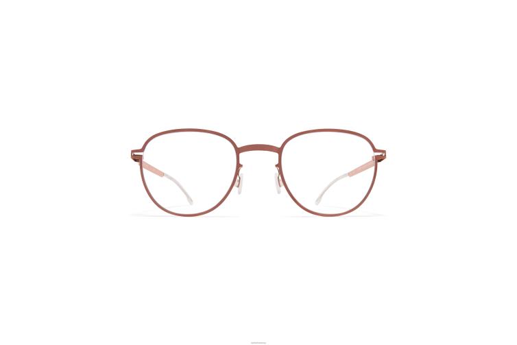 MYKITA ml09 Leica-Brillen Rahmen: glänzendes Kupfer/leica-gelber Rand J6D22749