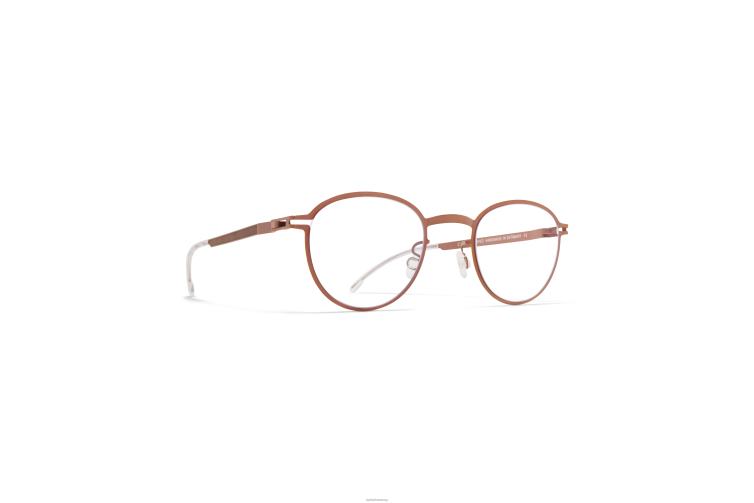 MYKITA ml12 Leica-Brillen glänzendes Kupfer/Leica-Gelb J6D22750