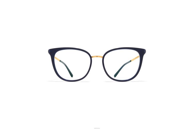 MYKITA Annika Lite-Brille Rahmen: A76-Glanzgold/Milch-Indigo J6D22769