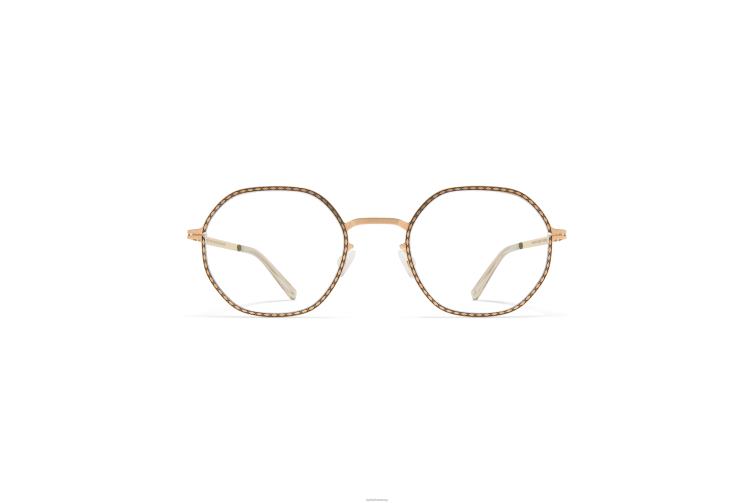MYKITA Auri Lite-Brille Rahmen: Champagnergold/Schwarz J6D22369