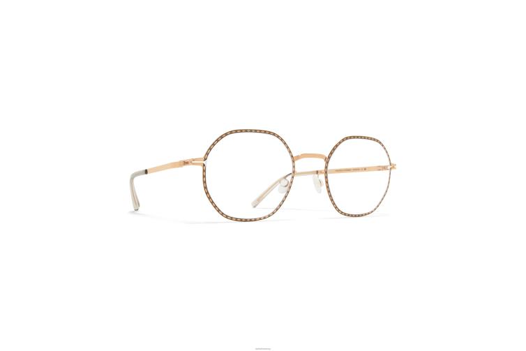 MYKITA Auri Lite-Brille Rahmen: Champagnergold/Schwarz J6D22369