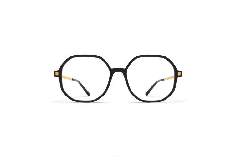 MYKITA Hilla Lite-Brille Rahmen: C6 Schwarz/Glanzgold J6D22380