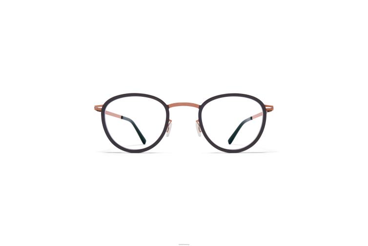 MYKITA Kirima Lite-Brille Rahmen: A37 glänzendes Kupfer/Schwarz J6D22640