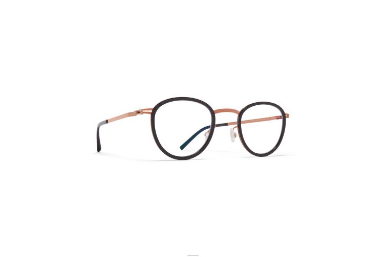 MYKITA Kirima Lite-Brille Rahmen: A37 glänzendes Kupfer/Schwarz J6D22640