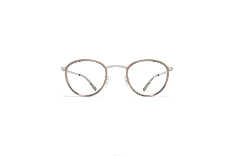 MYKITA Kirima Lite-Brille Rahmen: A74-glänzendes Silber/klare Esche J6D22645