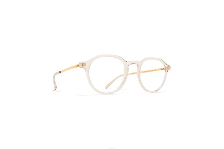 MYKITA Saga Lite-Brille Rahmen: C1 Champagner/Glanzgold J6D22662