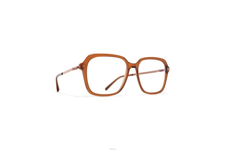 MYKITA amka Lite-Brille Rahmen: C73 Topas/glänzendes Kupfer J6D22361