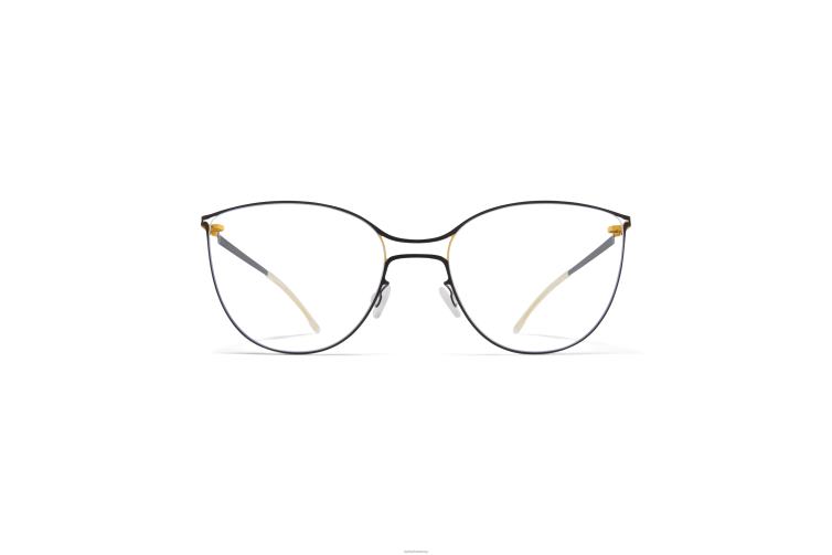 MYKITA bjelle Lite-Brille Rahmen: Gold/Tiefschwarz J6D22771