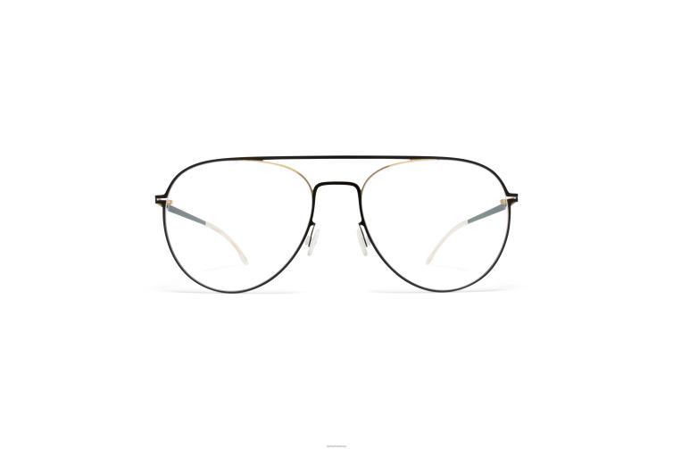MYKITA eero Lite-Brille Rahmen: Gold/Tiefschwarz J6D22245