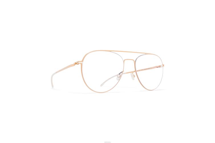 MYKITA eero Lite-Brille Rahmen: Silber/Champagnergold J6D22246