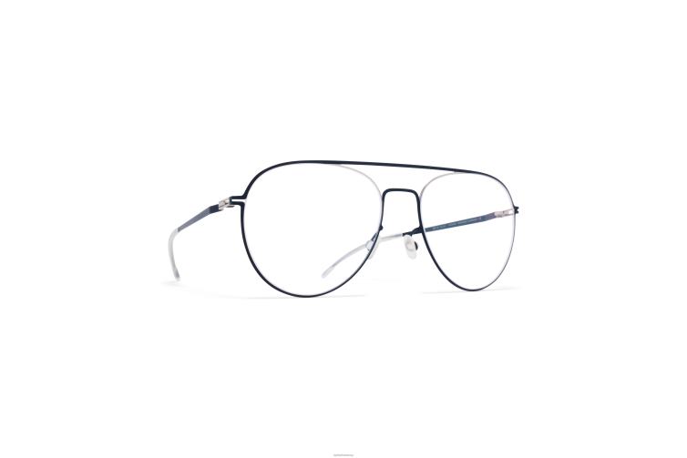 MYKITA eero Lite-Brille Rahmen: Silber/Marine J6D22244