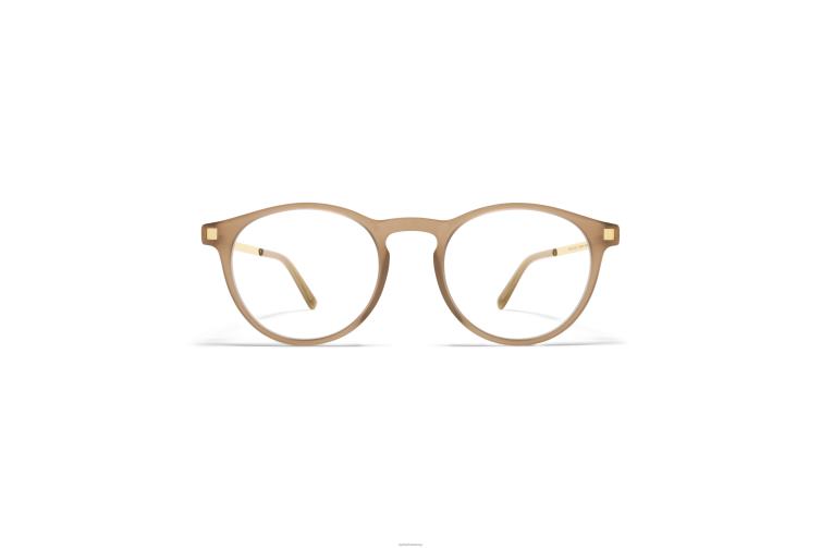 MYKITA erva Lite-Brille Rahmen: C7 Taupe/Glanzgold J6D22538