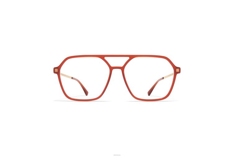 MYKITA hiti Lite-Brille Rahmen: C152 Milky Peach/Champagne Gold J6D22251