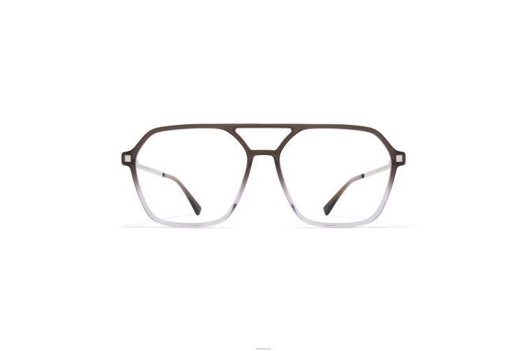 MYKITA hiti Lite-Brille Rahmen: C157 Grauverlauf/Silber glänzend J6D22254