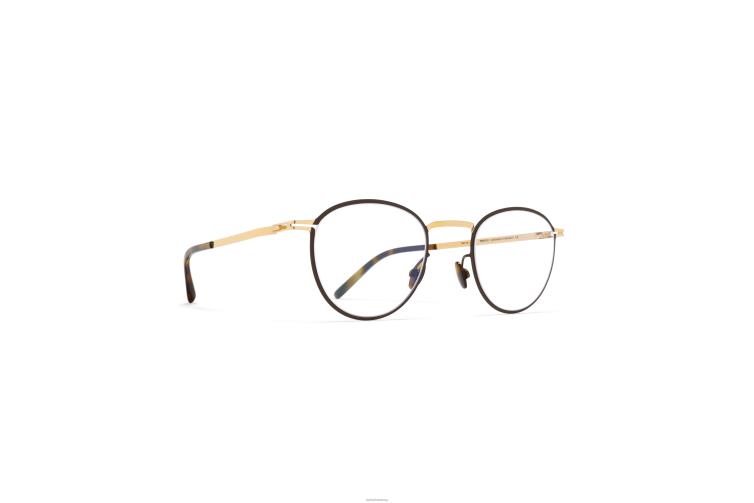 MYKITA ismo Lite-Brille Rahmen: Champagnergold/Dunkelbraun J6D22627