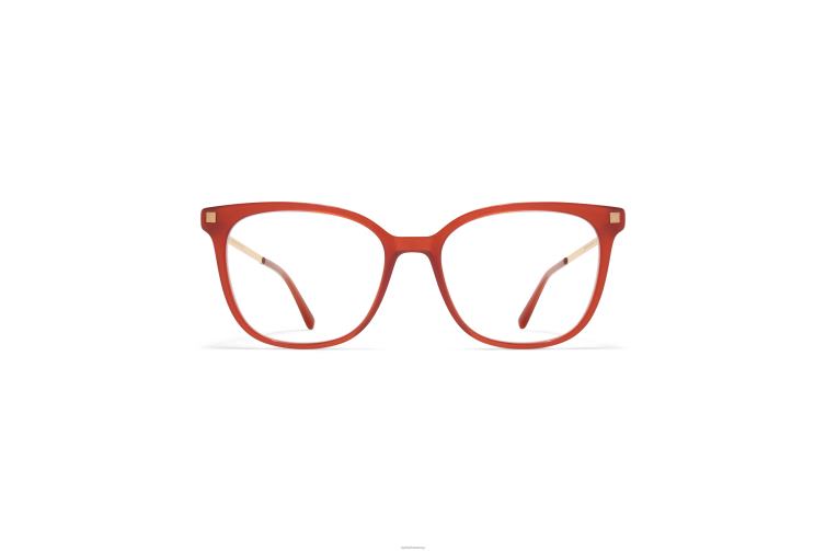 MYKITA kalla Lite-Brille Rahmen: C152 Milky Peach/Champagne Gold J6D22396