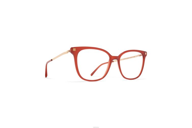 MYKITA kalla Lite-Brille Rahmen: C152 Milky Peach/Champagne Gold J6D22396