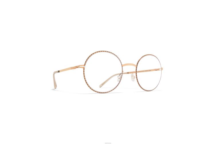 MYKITA lale Lite-Brille Rahmen: Champagnergold/Schwarz J6D22549