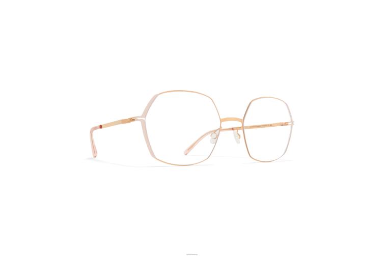 MYKITA majvi Lite-Brille Rahmen: Champagnergold/Aurore J6D22410
