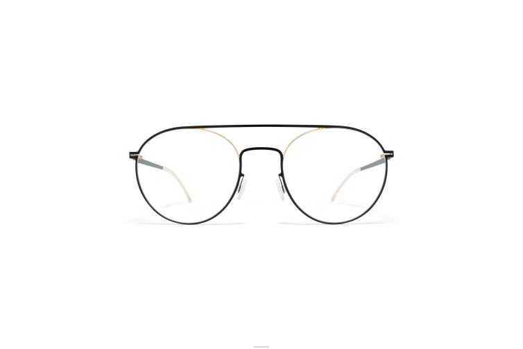 MYKITA minttu Lite-Brille Rahmen: Gold/Tiefschwarz J6D22651