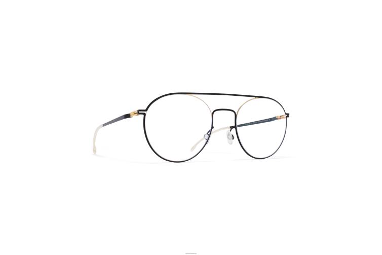 MYKITA minttu Lite-Brille Rahmen: Gold/Tiefschwarz J6D22651