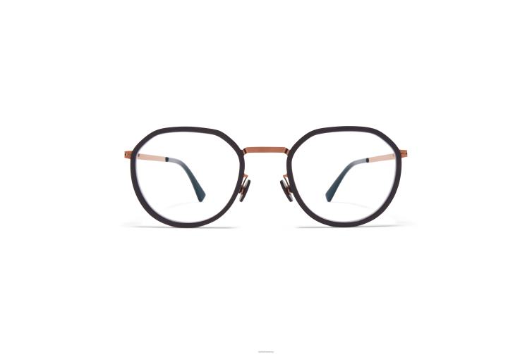 MYKITA nur wir Lite-Brille Rahmen: A37 glänzendes Kupfer/Schwarz J6D22637