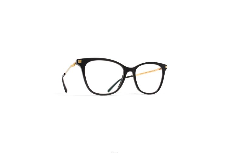 MYKITA sesi Lite-Brille Rahmen: C6 Schwarz/Glanzgold J6D22427