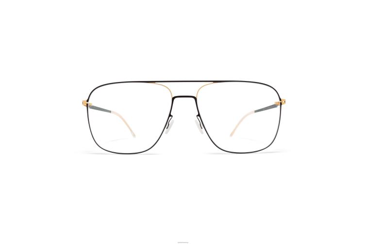 MYKITA steen Lite-Brille Rahmen: Gold/Tiefschwarz J6D22265