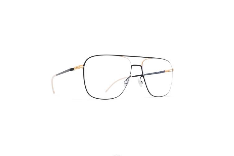 MYKITA steen Lite-Brille Rahmen: Gold/Tiefschwarz J6D22265