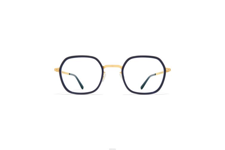 MYKITA ven Lite-Brille Rahmen: A76-Glanzgold/Milch-Indigo J6D22447