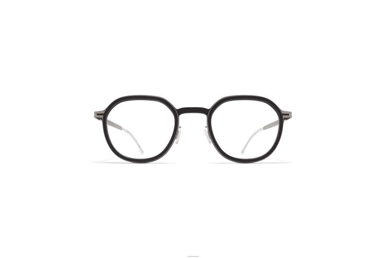 MYKITA Birke Mylon-Brille Rahmen: MH49 Pechschwarz/Mattsilber J6D22703