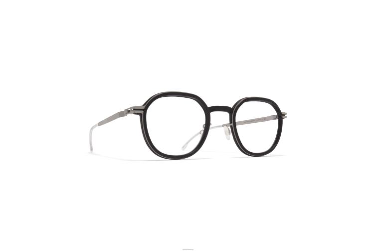 MYKITA Birke Mylon-Brille Rahmen: MH49 Pechschwarz/Mattsilber J6D22703