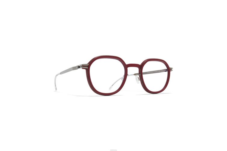 MYKITA Birke Mylon-Brille Rahmen: MH66 Cranberry/Shiny Graphite J6D22705