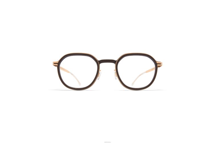 MYKITA Birke Mylon-Brille Rahmen: MH8 Ebenholzbraun/Champagnergold J6D22704