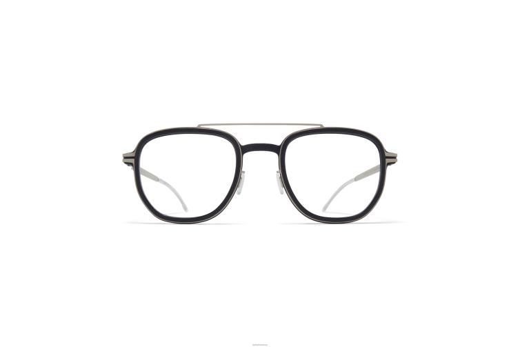MYKITA Erle Mylon-Brille Rahmen: MH49 Pechschwarz/Mattsilber J6D22267