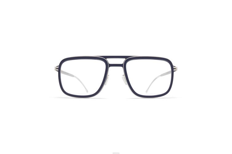 MYKITA Fichte Mylon-Brille Rahmen: MH10 Marineblau/glänzendes Silber J6D22486